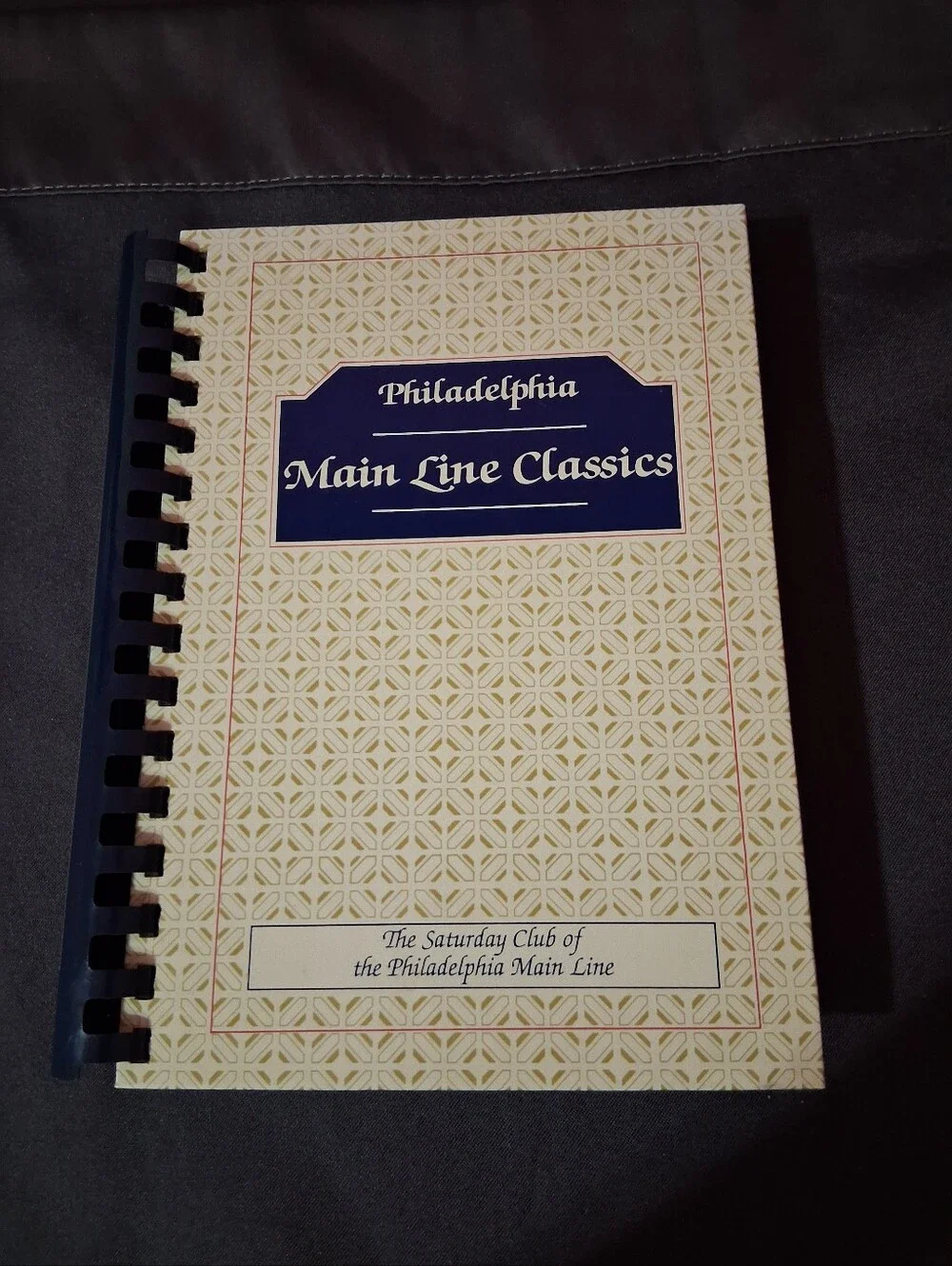 Philadelphia Main Line Classics Vintage Cookbook